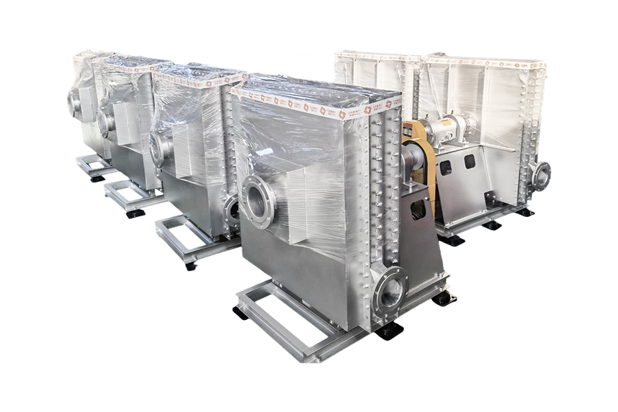 Industri perlindungan alam sekitar - sistem rawatan tanur berputar sisa pepejal dan cecair Kipas gas pirolisis